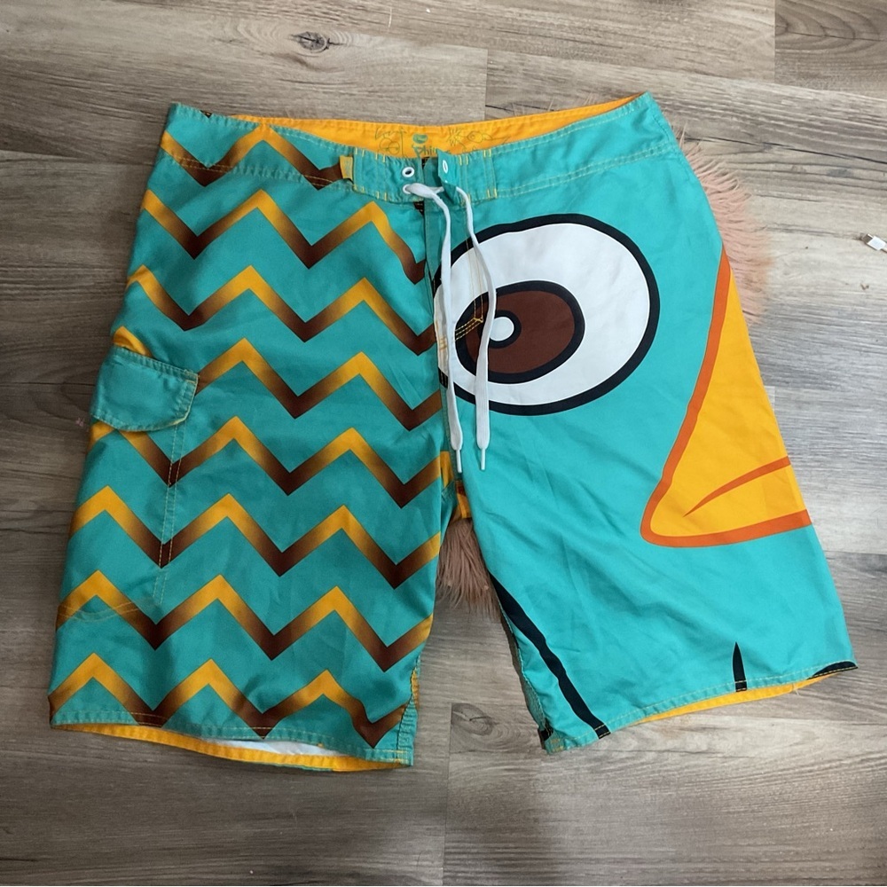 Phineas and Ferb Perry Swim Short Size 36 - Picture 2 of 8